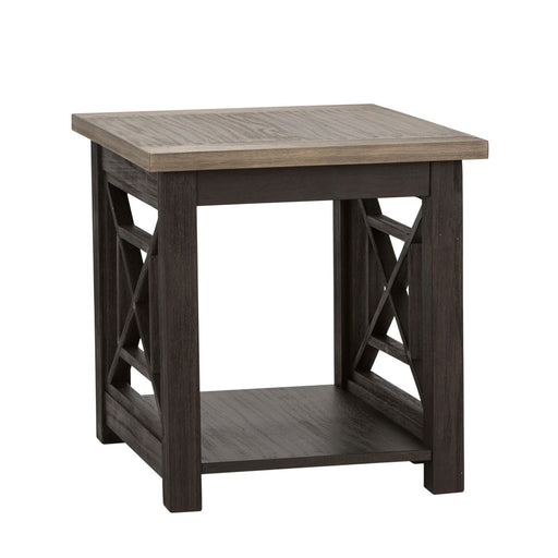 Heatherbrook End Table in Charcoal and Ash - Furniture 4 Less (Jacksonville, NC)