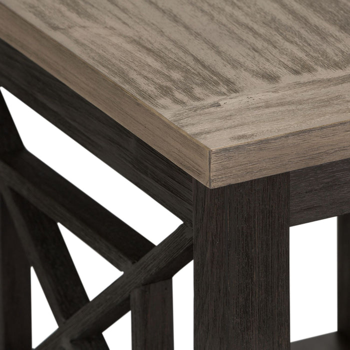 Heatherbrook End Table in Charcoal and Ash - Furniture 4 Less (Jacksonville, NC)