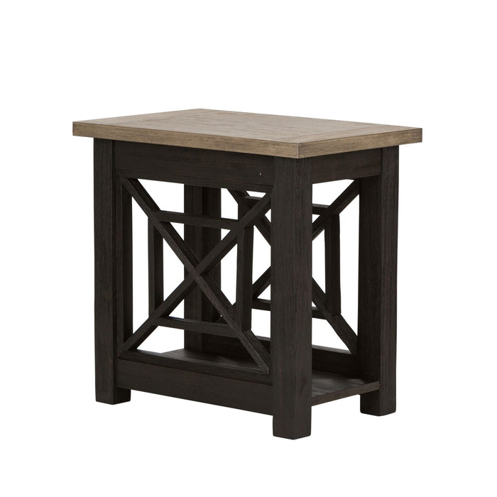 Heatherbrook Chair Side Table in Charcoal and Ash - Furniture 4 Less (Jacksonville, NC)