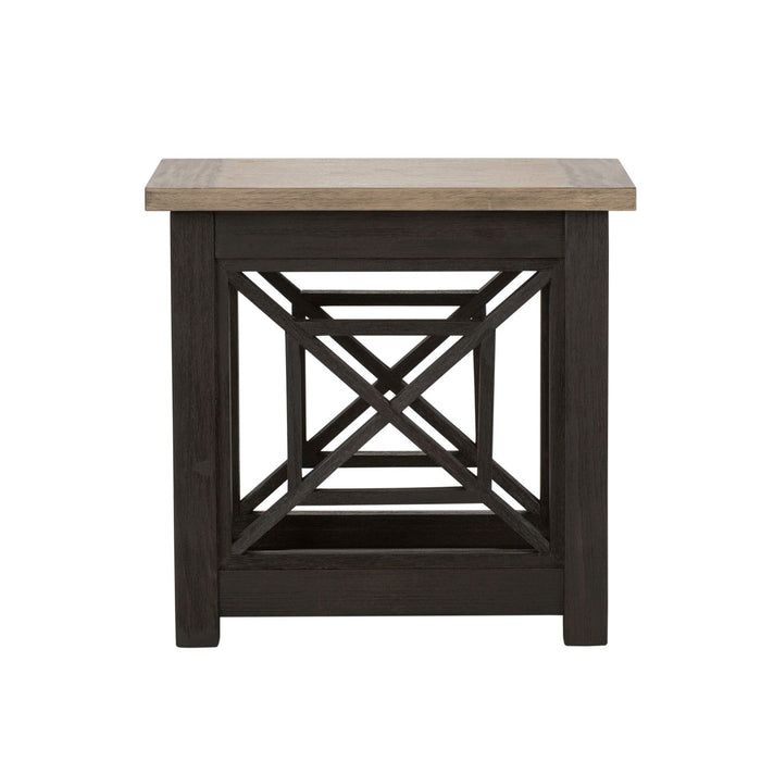 Heatherbrook Chair Side Table in Charcoal and Ash - Furniture 4 Less (Jacksonville, NC)