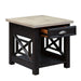 Liberty Heatherbrook Drawer End Table in Charcoal and Ash - Furniture 4 Less (Jacksonville, NC)