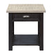 Heatherbrook Drawer End Table in Charcoal and Ash - Furniture 4 Less (Jacksonville, NC)