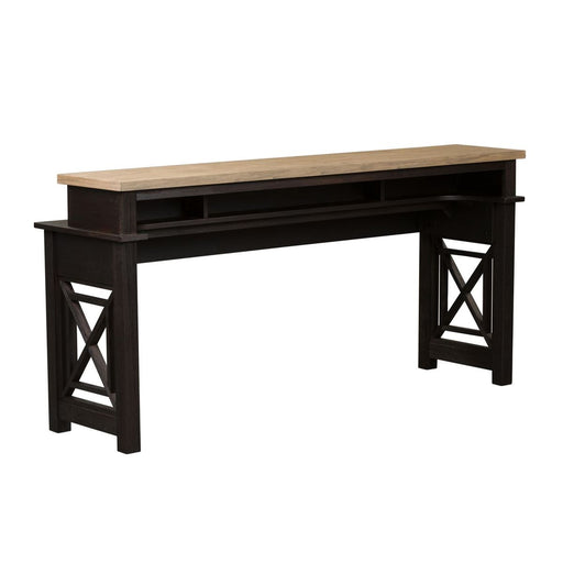 Liberty Heatherbrook Console Bar Table in Charcoal and Ash - Furniture 4 Less (Jacksonville, NC)