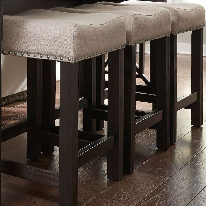 Liberty Heatherbrook Uph Barstool in Charcoal and Ash - Furniture 4 Less (Jacksonville, NC)