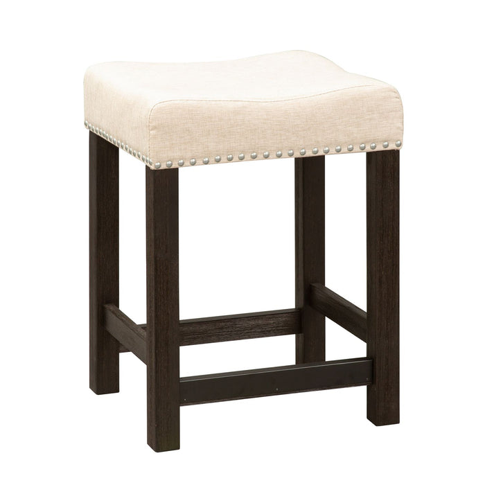 Heatherbrook Uph Barstool in Charcoal and Ash - Furniture 4 Less (Jacksonville, NC)