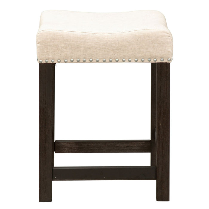 Heatherbrook Uph Barstool in Charcoal and Ash - Furniture 4 Less (Jacksonville, NC)