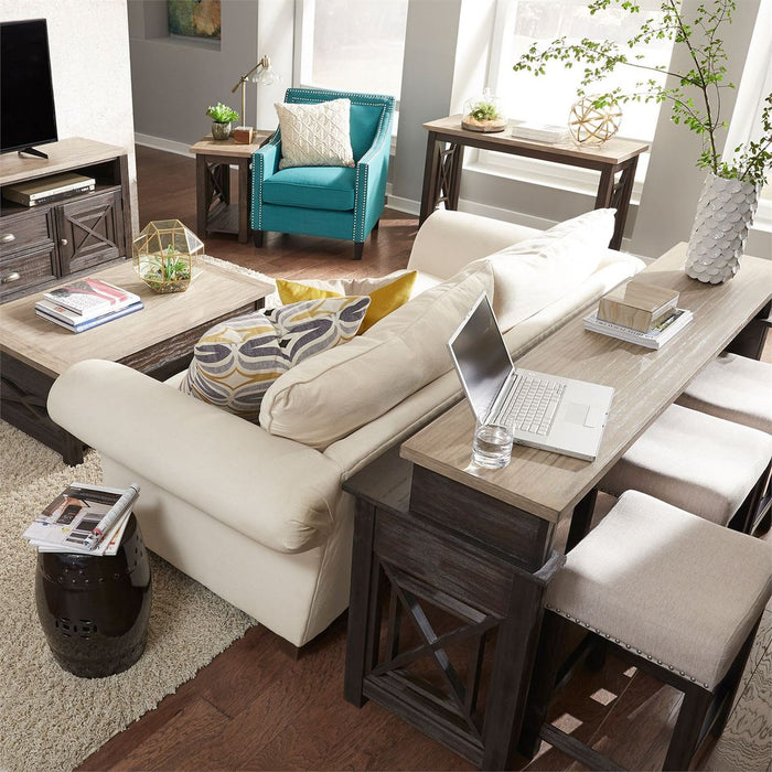 Liberty Heatherbrook Uph Barstool in Charcoal and Ash - Furniture 4 Less (Jacksonville, NC)