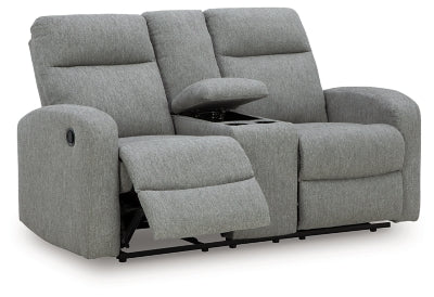 Gauntlet Reclining Loveseat with Console - Furniture 4 Less (Jacksonville, NC)