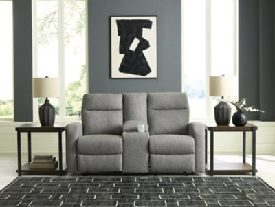 Gauntlet Reclining Loveseat with Console - Furniture 4 Less (Jacksonville, NC)