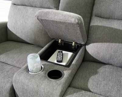Gauntlet Reclining Loveseat with Console - Furniture 4 Less (Jacksonville, NC)