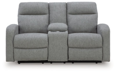 Gauntlet Reclining Loveseat with Console - Furniture 4 Less (Jacksonville, NC)