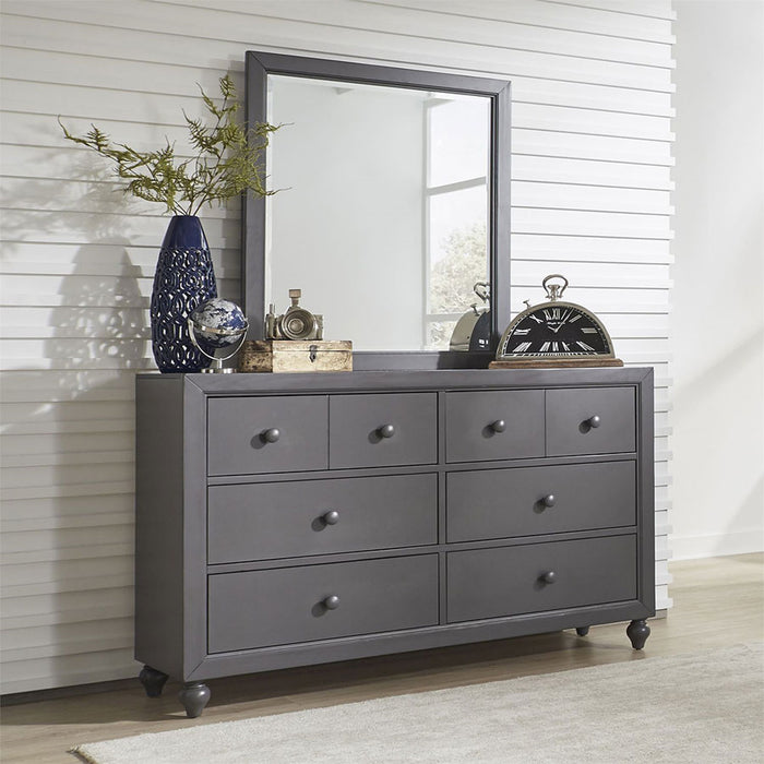 Liberty Furniture Cottage View Drawer Dresser in Dark Gray - Furniture 4 Less (Jacksonville, NC)