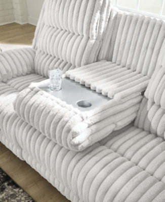 Rhines Falls Power Reclining Sofa with Drop Down Table - Furniture 4 Less (Jacksonville, NC)