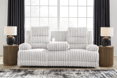 Rhines Falls Power Reclining Sofa with Drop Down Table - Furniture 4 Less (Jacksonville, NC)