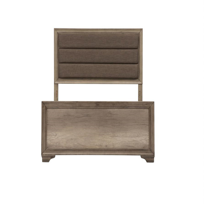 Liberty Furniture Sun Valley Twin Upholstered Bed in Sandstone - Furniture 4 Less (Jacksonville, NC)