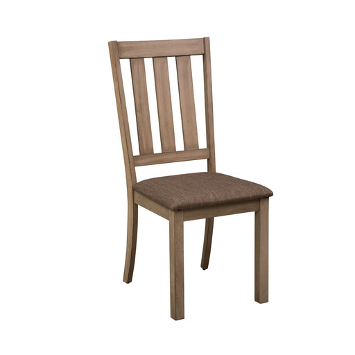 Sun Valley Slat Back Side Chair in Sandstone (RTA) - Furniture 4 Less (Jacksonville, NC)