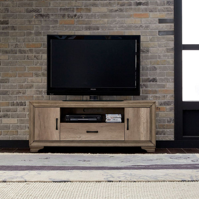 Liberty Furniture Sun Valley 60 Inch TV Console in Sandstone - Furniture 4 Less (Jacksonville, NC)