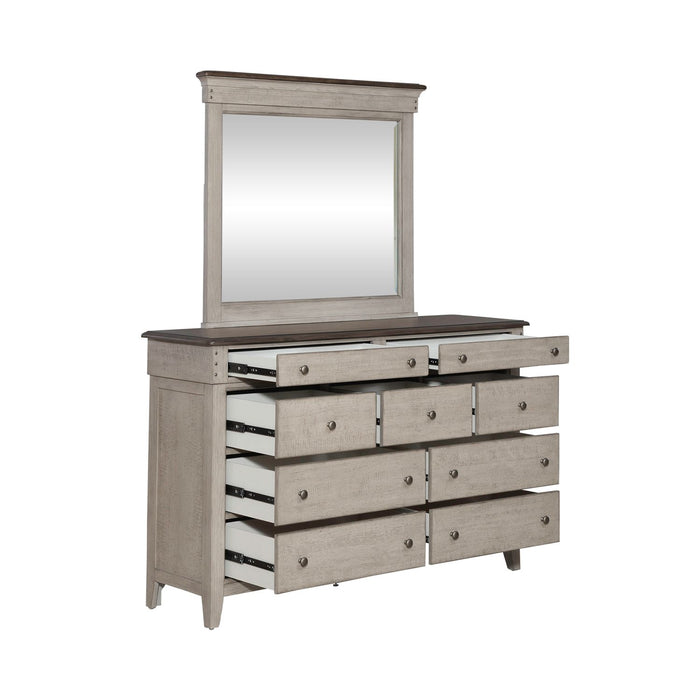 Ivy Hollow Dresser & Mirror - Furniture 4 Less (Jacksonville, NC)