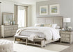 Liberty Furniture Ivy Hollow King Storage Bed in Weathered Linen - Furniture 4 Less (Jacksonville, NC)