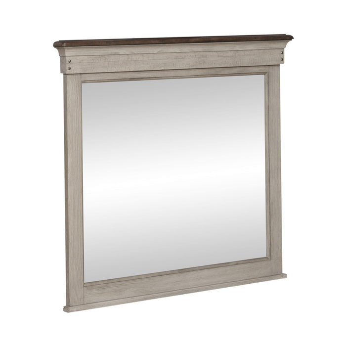 Ivy Hollow Landscape Mirror in Weathered Linen - Furniture 4 Less (Jacksonville, NC)