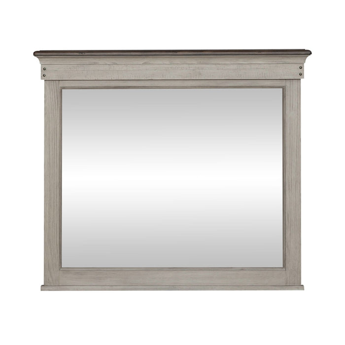 Ivy Hollow Landscape Mirror in Weathered Linen - Furniture 4 Less (Jacksonville, NC)