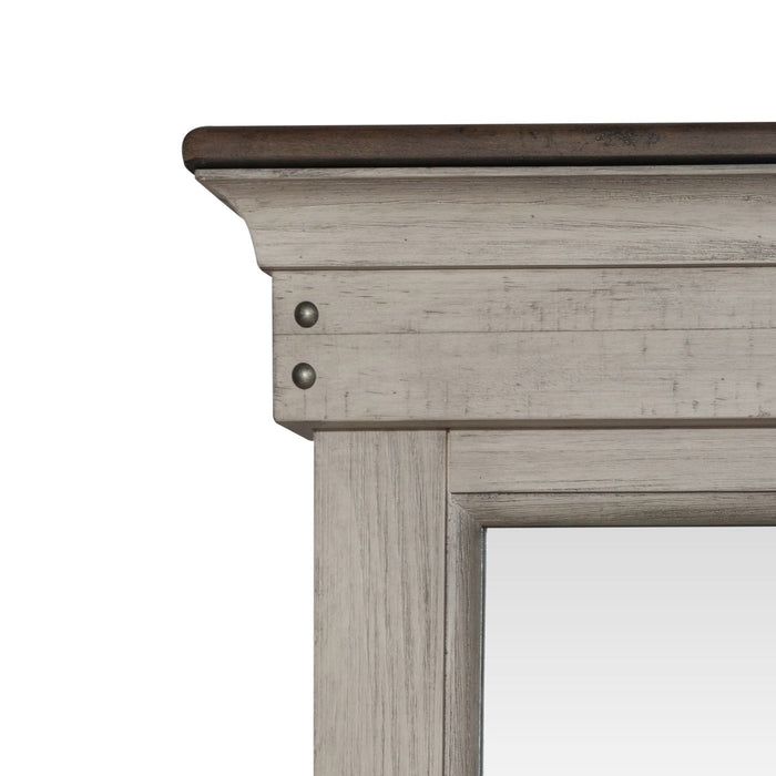 Ivy Hollow Landscape Mirror in Weathered Linen - Furniture 4 Less (Jacksonville, NC)