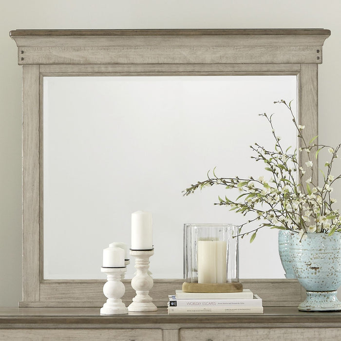 Ivy Hollow Landscape Mirror in Weathered Linen image