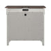 Ivy Hollow 3 Drawer Bedside Chest w/ Charging Station in Weathered Linen - Furniture 4 Less (Jacksonville, NC)
