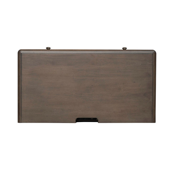Ivy Hollow 3 Drawer Bedside Chest w/ Charging Station in Weathered Linen - Furniture 4 Less (Jacksonville, NC)