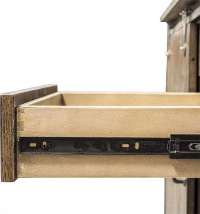 Liberty Stone Brook Computer Credenza in Rustic Saddle - Furniture 4 Less (Jacksonville, NC)