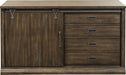 Liberty Stone Brook Computer Credenza in Rustic Saddle - Furniture 4 Less (Jacksonville, NC)