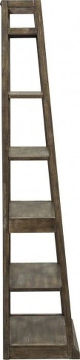 Liberty Stone Brook Leaning Bookcase in Rustic Saddle - Furniture 4 Less (Jacksonville, NC)