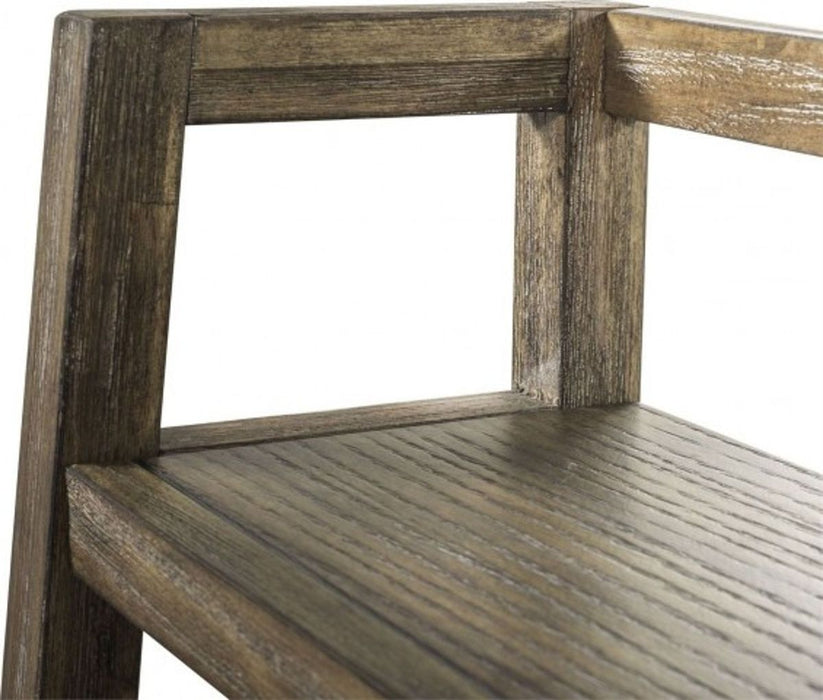 Liberty Stone Brook Leaning Bookcase in Rustic Saddle - Furniture 4 Less (Jacksonville, NC)