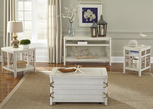Liberty Furniture Dockside II End Table in White - Furniture 4 Less (Jacksonville, NC)