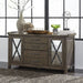 Liberty Sonoma Road Small Credenza in Weather Beaten Bark - Furniture 4 Less (Jacksonville, NC)