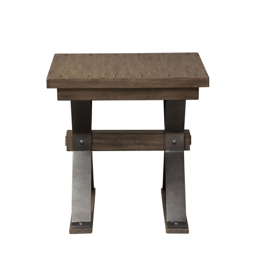 Liberty Sonoma Road End Table in Weathered Beaten Bark - Furniture 4 Less (Jacksonville, NC)