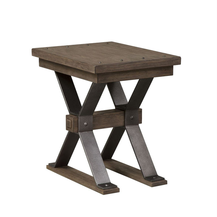Liberty Sonoma Road Chair Side Table in Weathered Beaten Bark - Furniture 4 Less (Jacksonville, NC)