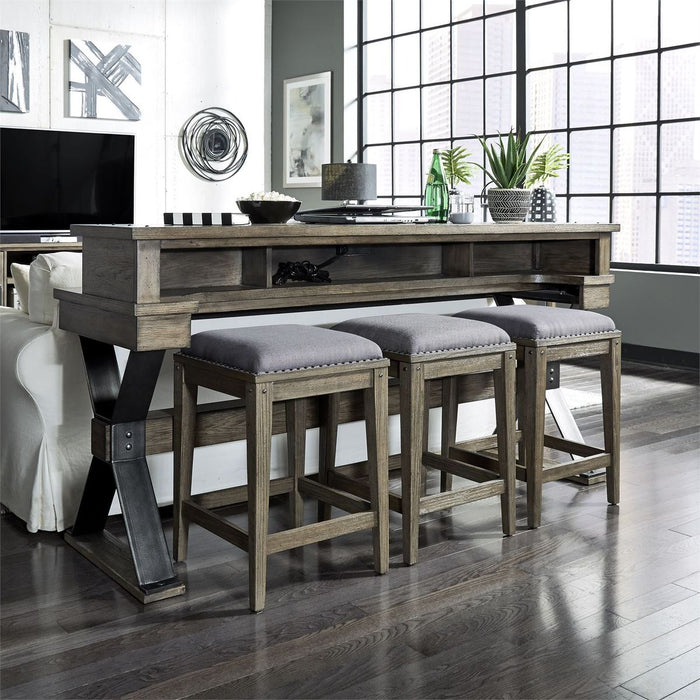Liberty Sonoma Road Console Stool in Weathered Beaten Bark - Furniture 4 Less (Jacksonville, NC)