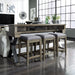 Liberty Sonoma Road Console Bar Table in Weathered Beaten Bark - Furniture 4 Less (Jacksonville, NC)