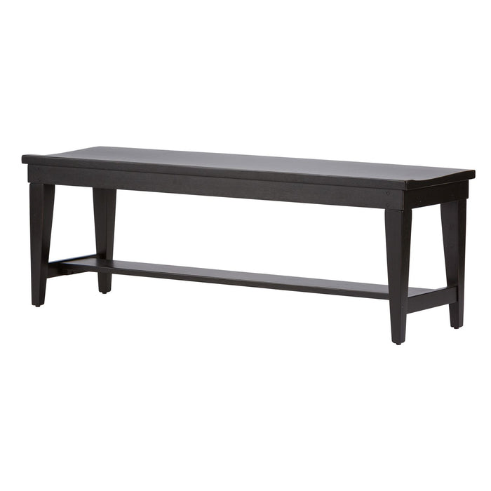 Hearthstone Bench in Black - Furniture 4 Less (Jacksonville, NC)