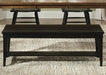 Liberty Furniture Hearthstone Bench in Black - Furniture 4 Less (Jacksonville, NC)