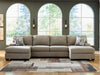 Newellen Sectional with Double Chaise - Furniture 4 Less (Jacksonville, NC)