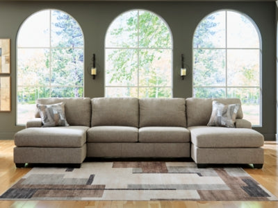 Newellen Sectional with Double Chaise - Furniture 4 Less (Jacksonville, NC)