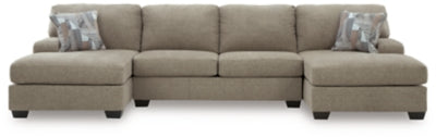 Newellen Sectional with Double Chaise - Furniture 4 Less (Jacksonville, NC)