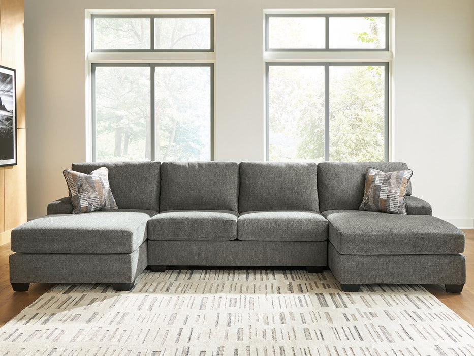 Clarington Sectional with Double Chaise - Furniture 4 Less (Jacksonville, NC)