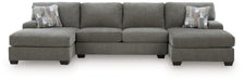 Clarington Sectional with Double Chaise - Furniture 4 Less (Jacksonville, NC)