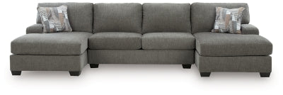 Clarington Sectional with Double Chaise - Furniture 4 Less (Jacksonville, NC)