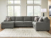 Clarington Sectional with Chaise - Furniture 4 Less (Jacksonville, NC)