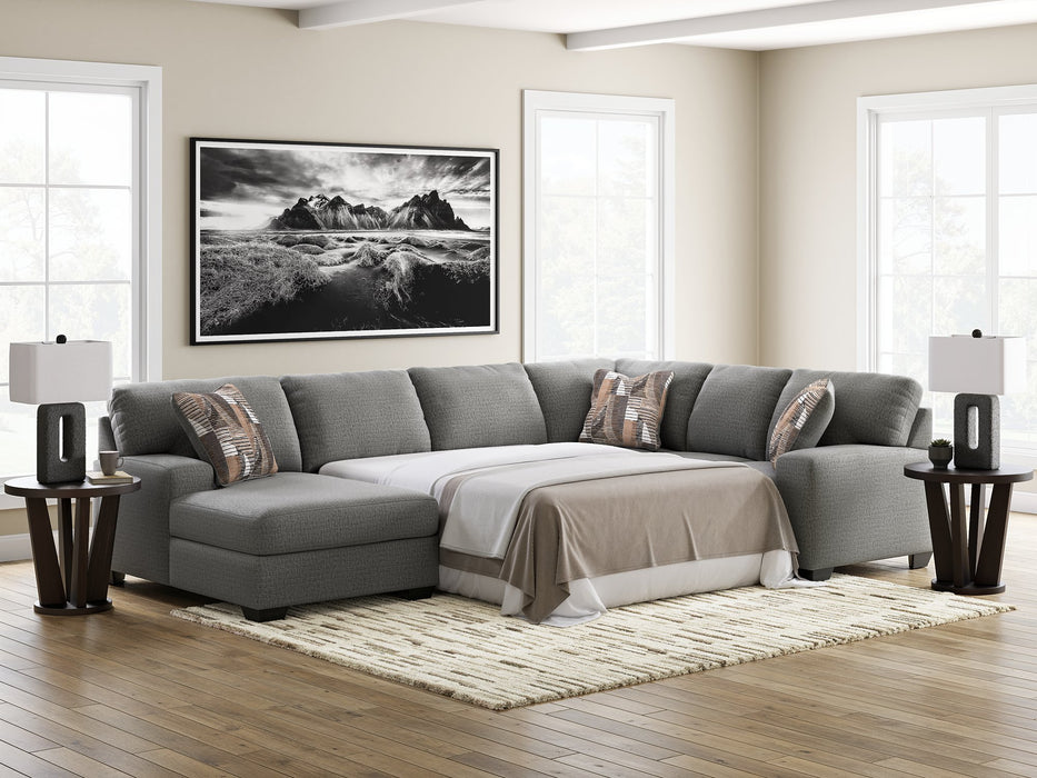 Clarington Sleeper Sectional with Chaise - Furniture 4 Less (Jacksonville, NC)