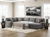Clarington Sleeper Sectional with Chaise - Furniture 4 Less (Jacksonville, NC)